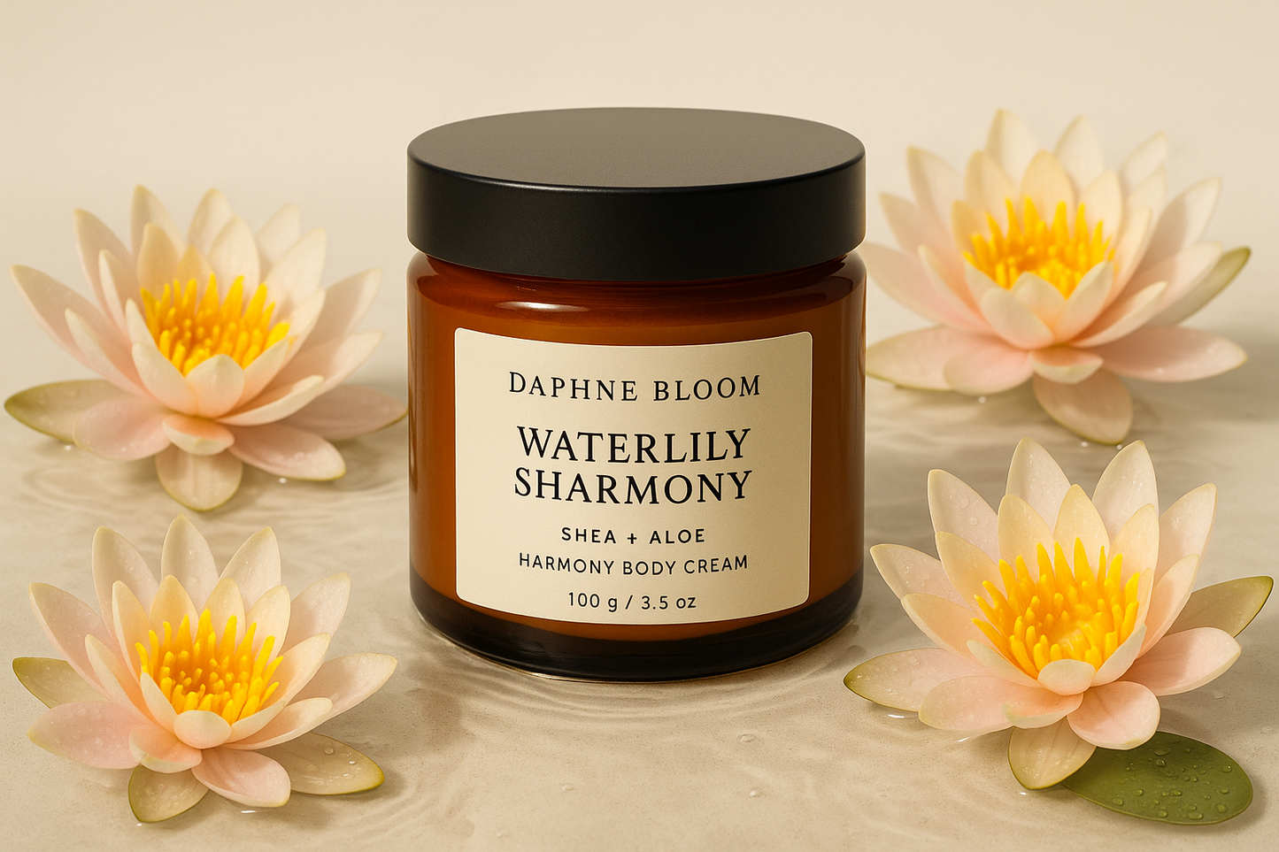 Daphne Bloom Waterlily Sharmony Body Cream - 100g and 250g