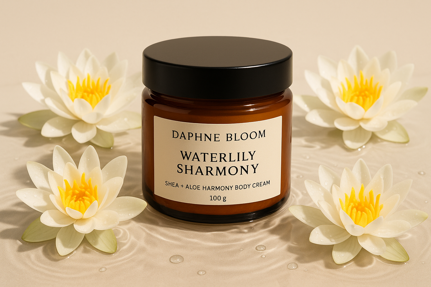 Daphne Bloom Waterlily Sharmony Body Cream 100g