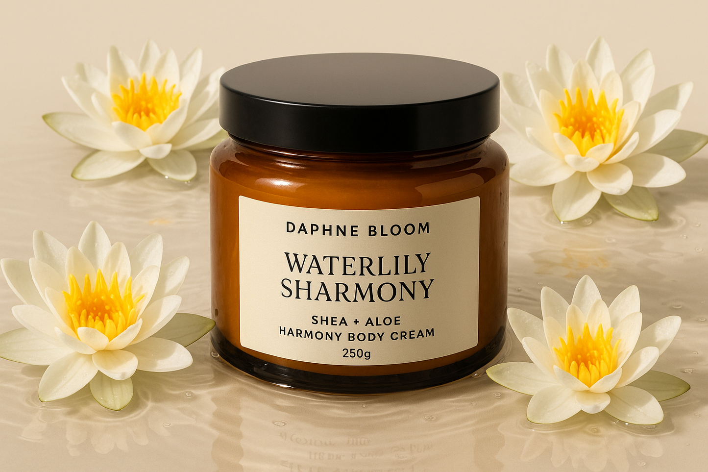 Daphne Bloom Waterlily Sharmony Body Cream 250g